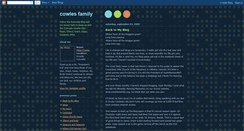 Desktop Screenshot of cowlesfamily.blogspot.com