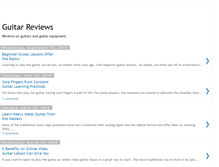 Tablet Screenshot of guitar-reviews.blogspot.com
