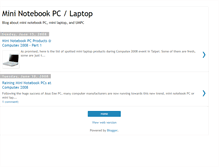 Tablet Screenshot of mininotebookpc.blogspot.com