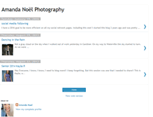 Tablet Screenshot of amandanoelphotography.blogspot.com