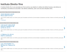 Tablet Screenshot of direitovivo.blogspot.com