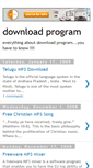 Mobile Screenshot of mp3downloadprogram.blogspot.com