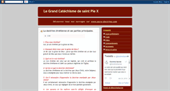 Desktop Screenshot of grand-catechisme-saint-pie-x.blogspot.com