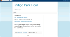 Desktop Screenshot of indigoparkpool.blogspot.com