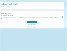 Tablet Screenshot of indigoparkpool.blogspot.com