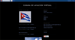 Desktop Screenshot of cubanadeaviacionvirtual.blogspot.com