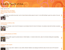 Tablet Screenshot of dayinthelifeofava.blogspot.com