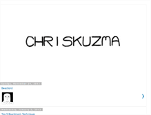 Tablet Screenshot of chriskuzma.blogspot.com