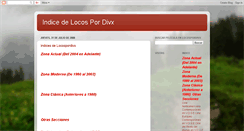 Desktop Screenshot of indicelocospordivx.blogspot.com