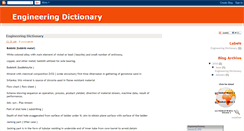 Desktop Screenshot of engineeringdictionary.blogspot.com