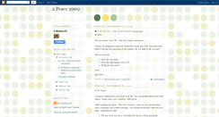 Desktop Screenshot of 2peace2009.blogspot.com