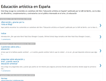 Tablet Screenshot of educacionartisticaenespania.blogspot.com