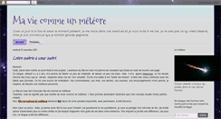 Desktop Screenshot of maviecommeunmeteore.blogspot.com