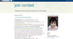 Desktop Screenshot of joincontestt.blogspot.com