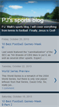 Mobile Screenshot of pjssportsblog.blogspot.com