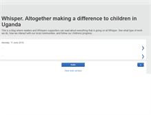 Tablet Screenshot of fromwhisper.blogspot.com
