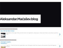 Tablet Screenshot of aleksandarmacasev.blogspot.com