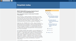 Desktop Screenshot of hospitalstoday.blogspot.com