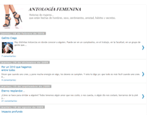 Tablet Screenshot of antologiafemenina.blogspot.com