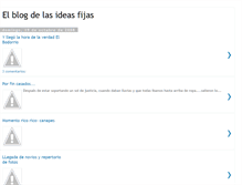 Tablet Screenshot of elblogdelasideasfijas.blogspot.com