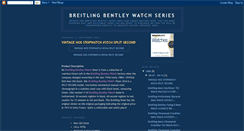 Desktop Screenshot of breitling-bentley-watches.blogspot.com