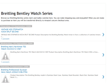 Tablet Screenshot of breitling-bentley-watches.blogspot.com