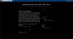 Desktop Screenshot of danelectroguitarforsale.blogspot.com