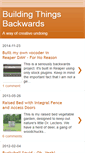 Mobile Screenshot of buildingthingsbackwards.blogspot.com