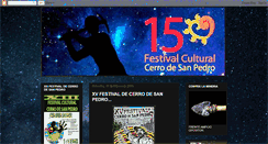 Desktop Screenshot of festivaldecerrodesanpedro.blogspot.com