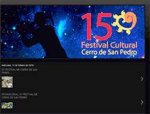 Tablet Screenshot of festivaldecerrodesanpedro.blogspot.com