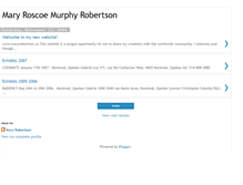 Tablet Screenshot of maryrobertson.blogspot.com