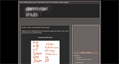 Desktop Screenshot of graffitifont.blogspot.com