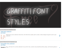 Tablet Screenshot of graffitifont.blogspot.com