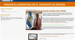 Desktop Screenshot of presenciaargentina.blogspot.com