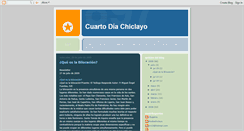 Desktop Screenshot of cuartodiachiclayo.blogspot.com