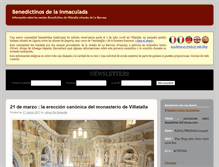 Tablet Screenshot of benedictinos-inmaculada.blogspot.com