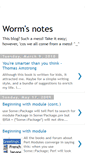 Mobile Screenshot of notes-of-a-worm.blogspot.com