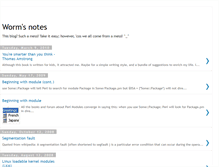Tablet Screenshot of notes-of-a-worm.blogspot.com