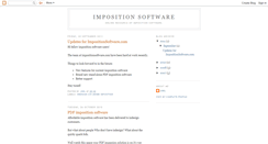Desktop Screenshot of impositionsoftware.blogspot.com