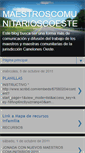 Mobile Screenshot of maestroscomunitarioscoeste.blogspot.com