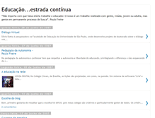 Tablet Screenshot of educacaoestradacontinua.blogspot.com