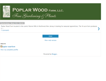 Tablet Screenshot of poplarwoodfarm.blogspot.com