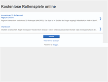 Tablet Screenshot of kostenlose-rollenspiele.blogspot.com