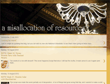 Tablet Screenshot of misallocationofresources.blogspot.com