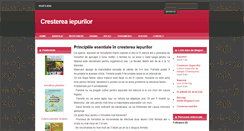 Desktop Screenshot of crestereaiepurilor.blogspot.com