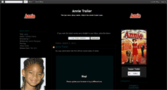 Desktop Screenshot of annie-movie-trailer.blogspot.com