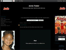Tablet Screenshot of annie-movie-trailer.blogspot.com