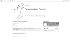 Desktop Screenshot of playgrounddaspalavras.blogspot.com