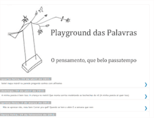 Tablet Screenshot of playgrounddaspalavras.blogspot.com