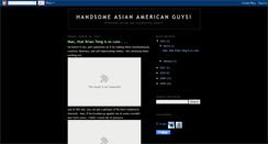 Desktop Screenshot of handsomeasianamericanguys.blogspot.com